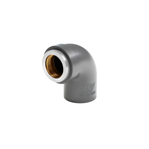 Elbow with female threaded brass insert