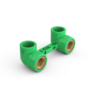 Double Wall Plate F/Th Elbow 10cm