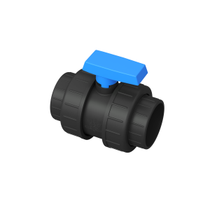 Plastic Ball Valve with Blue Hand